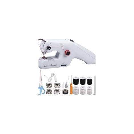 Machine à Coudre Électrique Portable – Facile à Utiliser, Adaptée Débutants et Enfants, Idéale pour Vêtements, Rideaux et Peluches