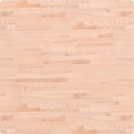 Dessus de table  Dessus de bureau  Plateau de table 90x90x1,5 cm carré bois massif de hêtre
