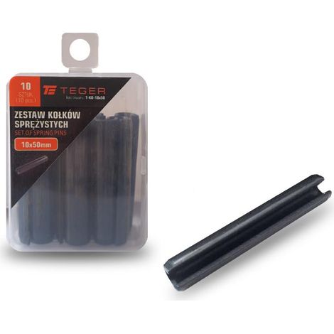Perno elastico Teger 10x50, 10 pezzi (1/3)