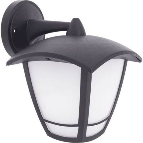 Schwarze retro Wandlampe mit integriertem Kabel, IP44, E27-Fassung, max. 40 W – industrielles Vintage-Design für Bad, Küche und Innenräume (1/5)