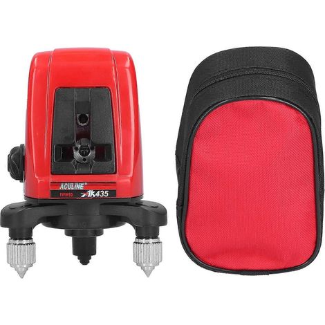 AK435 Tragbarer Laser-Linienlaser mit 2 Linien und 1 Punkt, selbstnivellierend, roter Strahl, Messwerkzeug