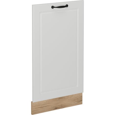 Geschirrspülblende R-Line, Weiß Landhaus, 45 cm ohne Arbeitsplatte, Vicco