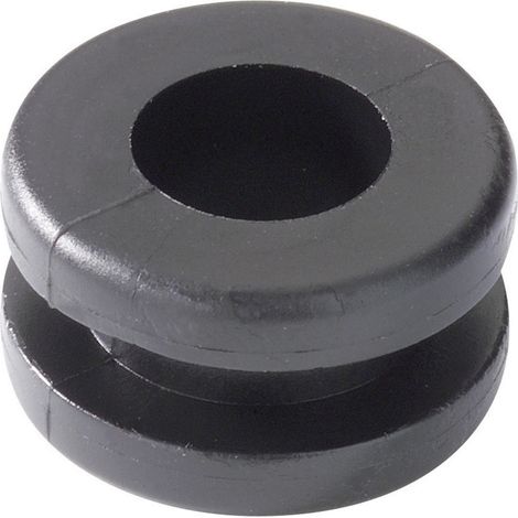 HellermannTyton HV1302-PVC-BK-M1 Kabeldurchführung Klemm-Ø (max.) 8 mm Plattenstärke (max.) 3 mm P (1/2)