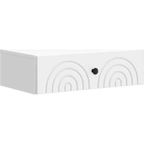 Tavolino da Parete Laterale Bianco 59 x 34,5 x 17 cm vidaXL