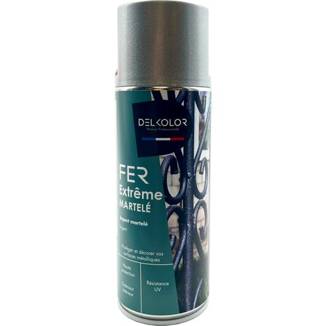 FER EFFET MARTELE 400ML Couleur: ARGENT - Conditionnement: 400ml