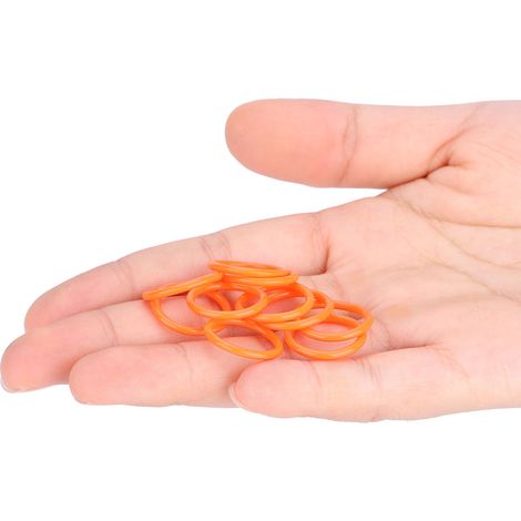 10 joints toriques en polyuréthane haute résistance 13,8x1,9mm pour réservoir CO2 de pistolet paintball (Orange)