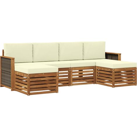 Sofa Sets Solid Acacia Wood vidaXL