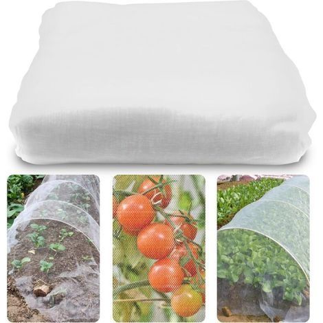 3x10M Moustiquaire de Jardin à Mailles Fines pour légumes, Fleurs, Fruits, Plantes (3 x 10 m) (1/5)