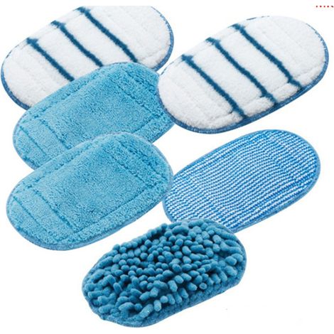 Set mit 6 waschbaren Mikrofaser-Ersatzreinigungspads für FSH10S