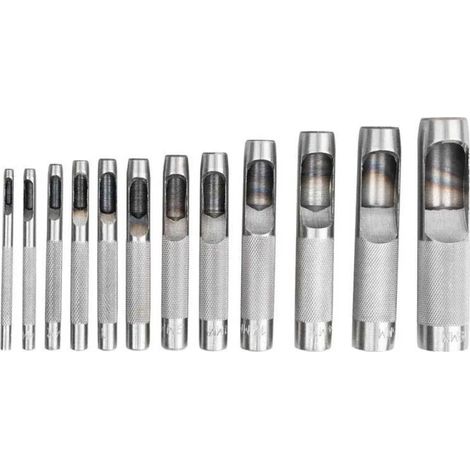Attrezzo set di punzoni JBM metric punches temprato zigrinato
