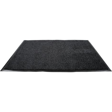 Tapis d'entrée intérieur MYSORE 90x150cm Noir