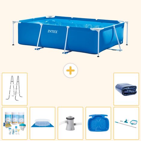 Intex Piscine Tubulaire Rectangulaire - 260x160x65 cm - 8-pièces S20039 (1/5)