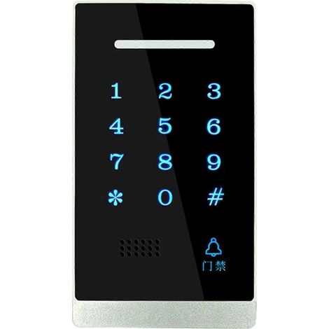 Clavier de contrôle d'accès 25-26, clavier de contrôle d'accès rétroéclairé étanche, clavier à mot de passe, adapté à un usage résidentiel. (1/4)