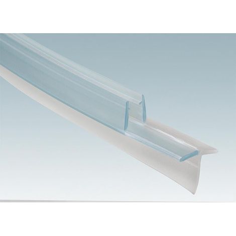 Hüppe – Joint pour paroi de douche gauche et droite – Longueur 200cm – Matière silicone – Largeur 10mm – Finition transparente