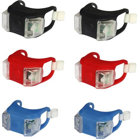 2 Paires de Lampes de Vélo LED Étanches, Lumière d'Avertissement et Clignotants pour Bicyclette (1/5)