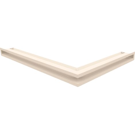 Eck-Lüftungsgitter LUFT links 76,6x54,7x6 Creme (1/5)