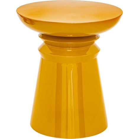 Table d'Appoint Totem "Jaya" 43cm Moutarde (1/2)