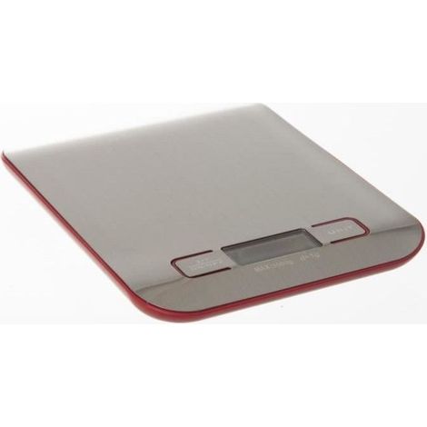 Balance de cuisine digitale en inox - Rouge - Livraison gratuite