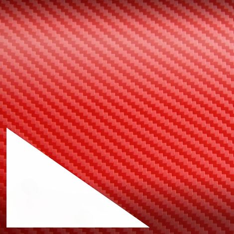 Pellicola adesiva 3D effetto carbonio rosso APA made in Italy car wrapping h150 Misura - 150cm x 100cm