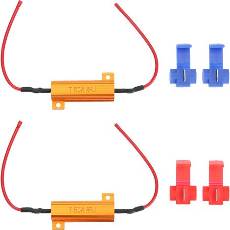 GLOGLOW LED-Lastwiderstandsdecoder, schneller Sofortstart, 2 Stück für Blinker, hervorragende Wärmeableitung. (1/5)