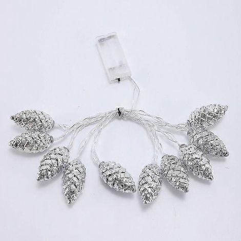Guirlande lumineuse féérique de 1,5 m avec boules de Noël étanches et LED en forme d'étoile, idéale pour décorer le sapin de Noël et le Nouvel An (style G). (1/5)