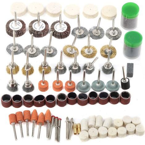 Generic Ensemble de Forte de Forte de Broyeur électrique Stylo de Gravure pour Métal, Bois, Verre et Plastique Mini-outil d'alimentation Petit Ensemble de Forage de Broyeur 145 Pcs (1/5)