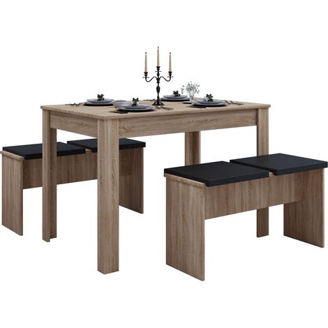 Panchine per gruppi da pranzo in legno Esal XL 75x110x70 - VCM (1/2)