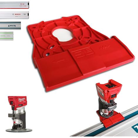 Adaptateur de rail professionnel SLE pour Milwaukee M18 FTR8 / FTR-0X pour rail de guidage Makita/Bosch/Festool/Mafell pour défonceuse à bords Adapter