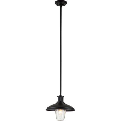 Elstead Kichler Allenbury Plafoniera a Sospensione per Esterni Nero Strutturato, IP44 (1/5)