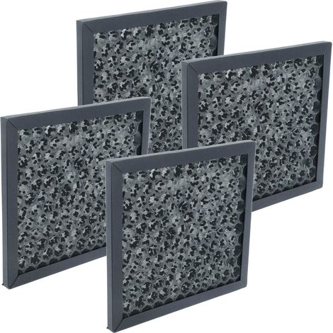 vhbw 4x Activated Carbon Filter Replacement for One 40011020 for Air Purifier - Air Filter Black