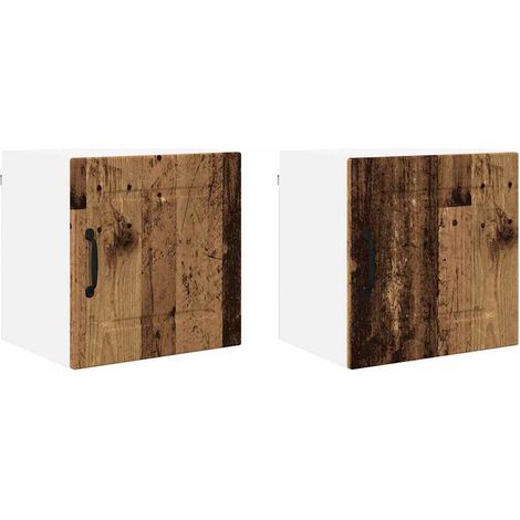 Meuble mural de cuisine,Armoire de cuisine 2 pcs Bois Ancien 40 x 31 x 40 cm CFW95108 (1/5)