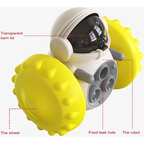 Distributeur de nourriture pour chien, jouet éducatif en forme d'animal, voiture d'équilibre non électrique, pour l'entraînement du QI et le développement des compétences de recherche de nourriture (J (1/4)