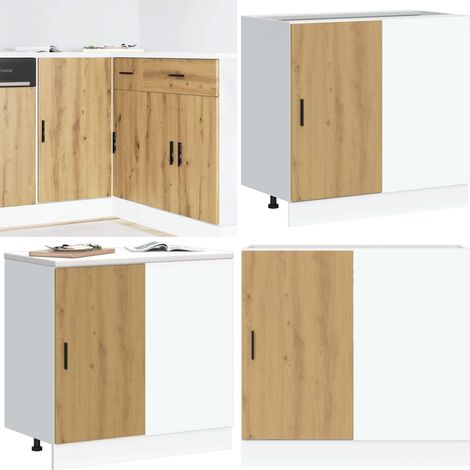 vidaXL Meuble bas du lavabo chêne artisanal bois d'ingénierie (1/5)