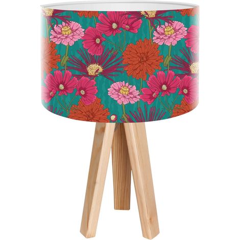 Lampe de chevet bothanica foto-034 - Bois clair, blanc (1/3)