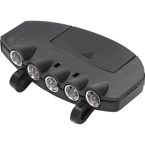 5-LED-Leuchtkappe mit Clip, tragbare Stirnlampe für Jagd, Camping, Angeln und Radfahren (1/5)