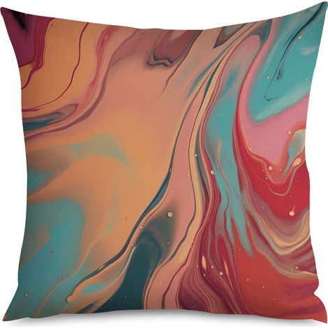 Housse de Housse Coussin Marbre Minimaliste Chic (1/5)