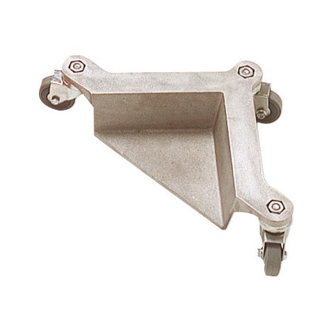 Jeu de 4 coins roule-meubles en aluminium – 3 roues pivotantes par coin – Capacité 600 kg – Déplacement sans effort ni basculement – Aluminium moulé robuste, maniabilité optimale (1/2)