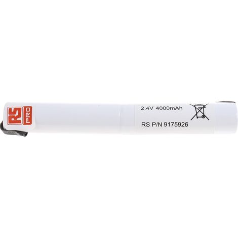 Bloc batterie rechargeable RS PRO 2.4V NiMH 4Ah 18670 x 2 ( Prix pour 1 ) (1/3)