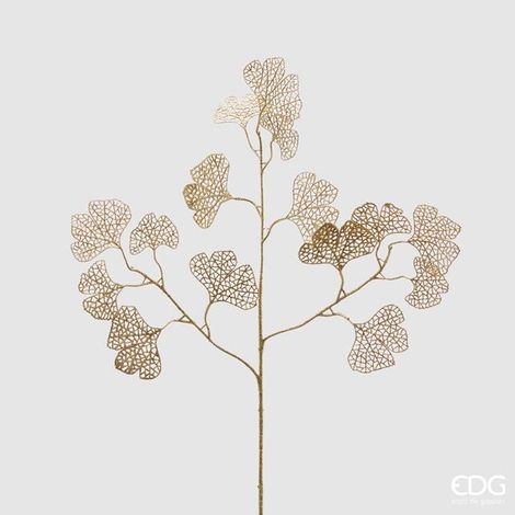 EDG Enzo De Gasperi Ginko Olis Glitter di Natale H 75 Cm Gold (1/2)
