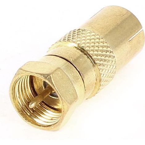 Sourcingmap F mâle vers femelle pour TV PaL 9,5 mm Répartiteur Coaxial RF pour antenne FM Adaptateur