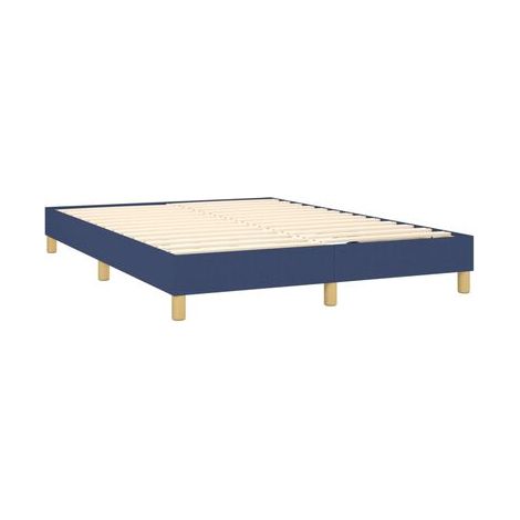 Sommier Snowco, matelas à LED bleues, 140 × 200 cm, tissu, tissu doux et respirant, éclairage led d’ambiance, pour chambre, décor moderne, facile à assembler (1/5)