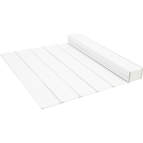 Coperchio per vasca da bagno pieghevole e impermeabile, bianco (1/2)
