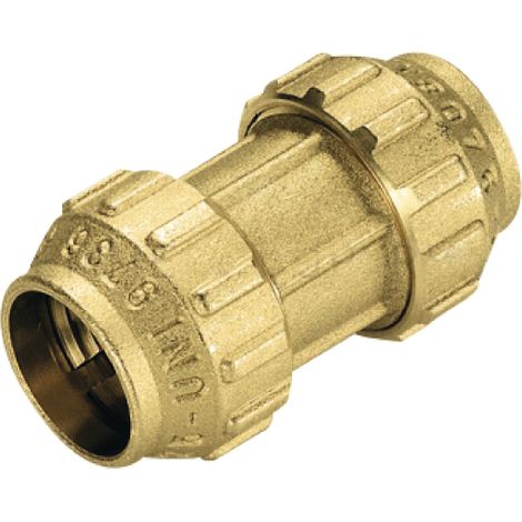 RACCORDO DRITTO IN OTTONE DOPPIO ø50 TIEMME RACCORDERIE SPA