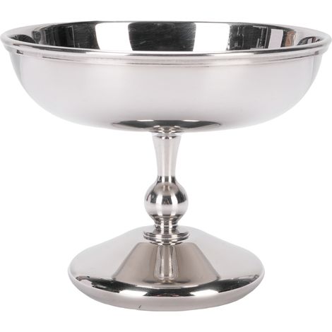 Coupelle à Dessert en Acier Inoxydable - Rond sur Pied - 2401-1 - Modèle Elegant (1/5)