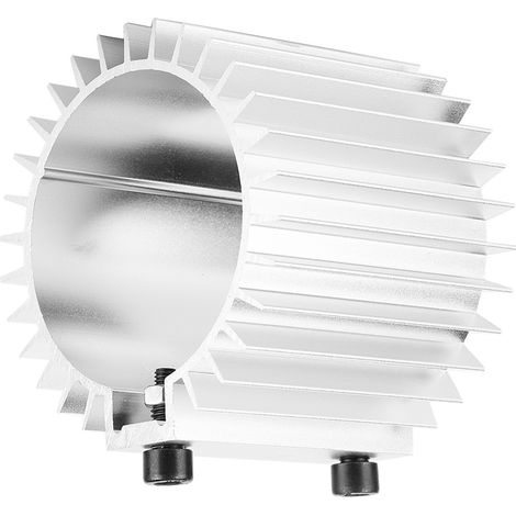 Couvercle de filtre à huile moteur noir argenté en alliage d'aluminium pour radiateur/échangeur de chaleur automobile (Argent) (1/5)