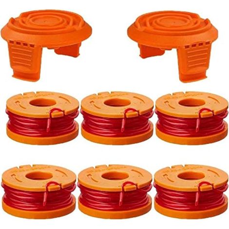 Fils de coupe de rechange pour Worx – Bobines de coupe de 0,065 pouce pour tondeuses électriques, lot de 6 (1/5)