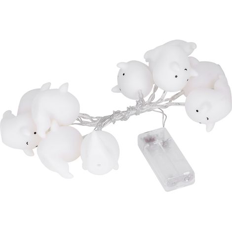 Guirlande Lumineuse En Silicone Forme Fantôme Avec Boîtier À Piles Pour Jardin Extérieur Lot De 10 (1/5)