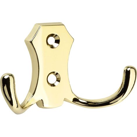 Porte-manteau LENA SO-TECH 27mm métal laiton inox vieilli jaune clair patère vestiaire entrée couloir (1/2)