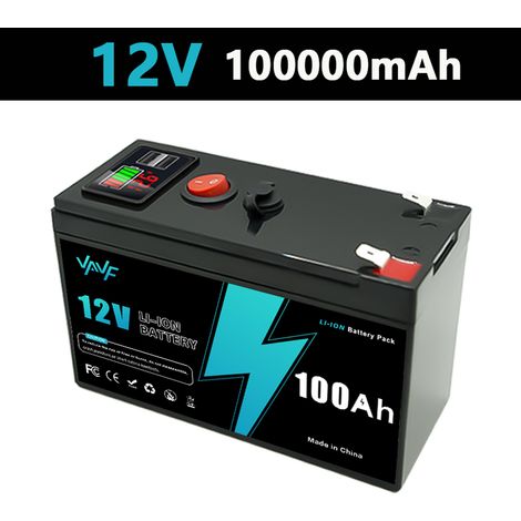 Specially designed for use with 12V 3S7P lithium-ion 18650 battery packs, emergency outdoor power supply for sprayers and fish finders - 100AH - 12.6V