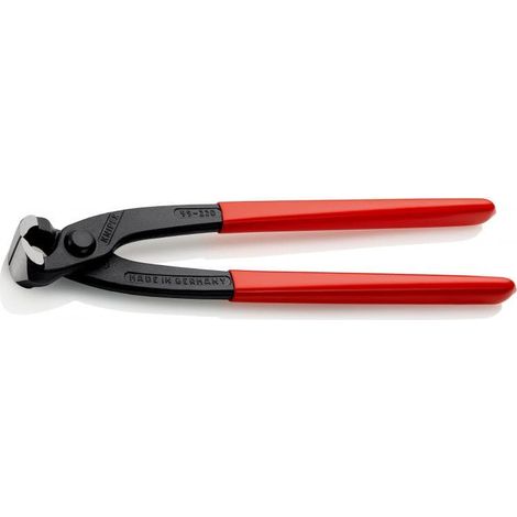 KNIPEX 99 01 220 Tenaglia (pinza per ferraioli e cementisti) rivestiti in resina sintetica atramentata nera 220 mm (1/4)